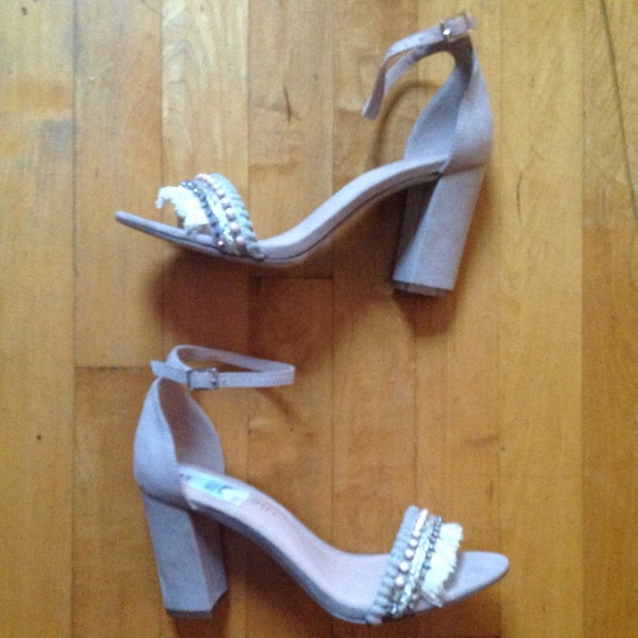 Madden Girl Bella Dress Sandals Taupe Size 8 - Picture 5 of 8